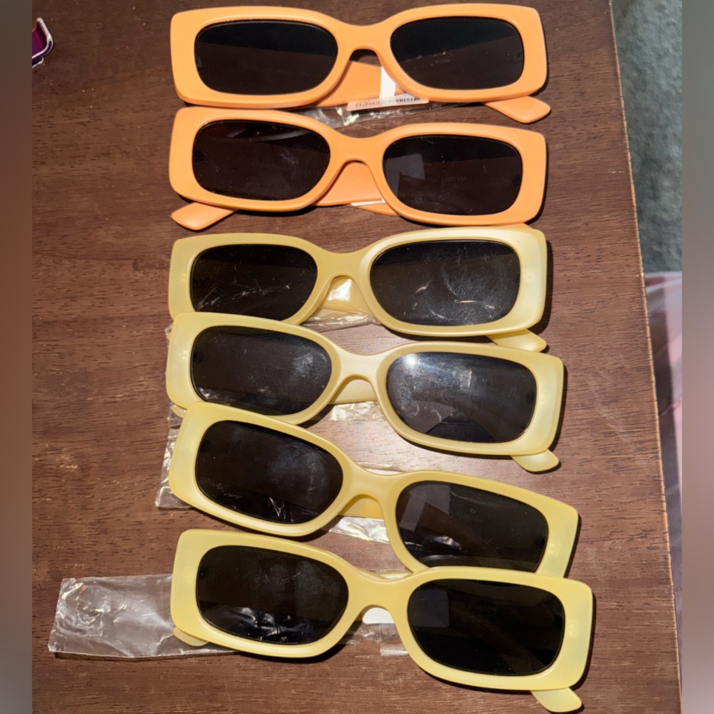 Forever 21 Orange and Yellow Sunglasses Set